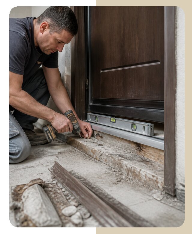 Ремонт порога двери в Чусовой по цене от 3134 р. | ДвериЛегко-Чсв