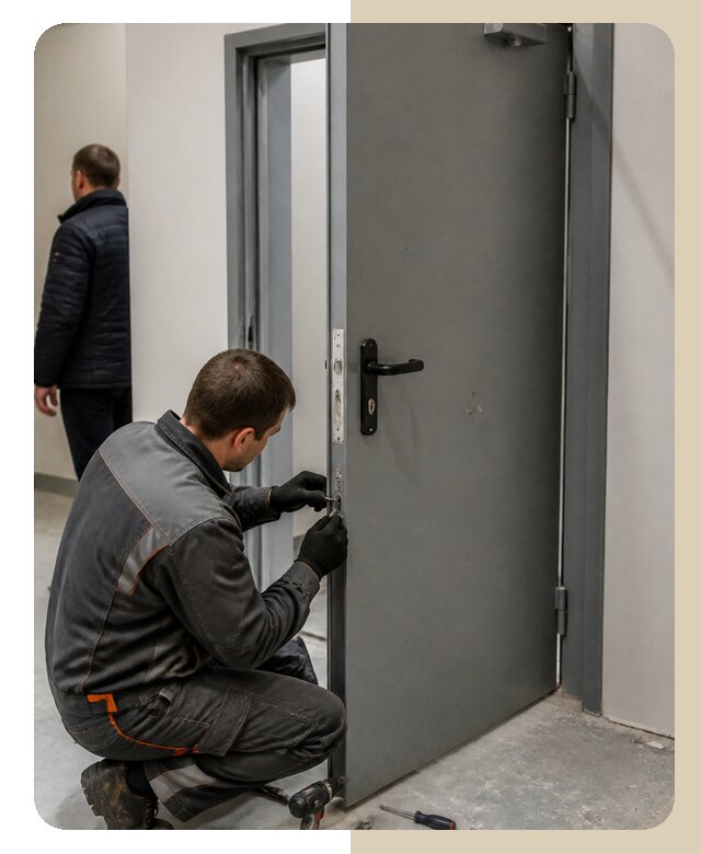 Ремонт противопожарной двери в Чусовой по цене 6791 р. | ДвериЛегко-Чсв