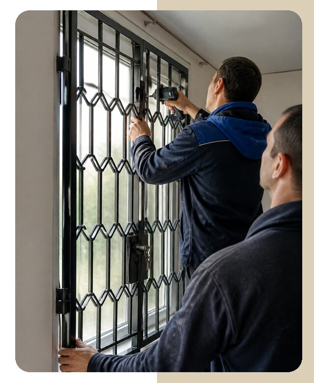 Установка распашных решеток в Чусовой цена от 6791 р. | ДвериЛегко-Чсв