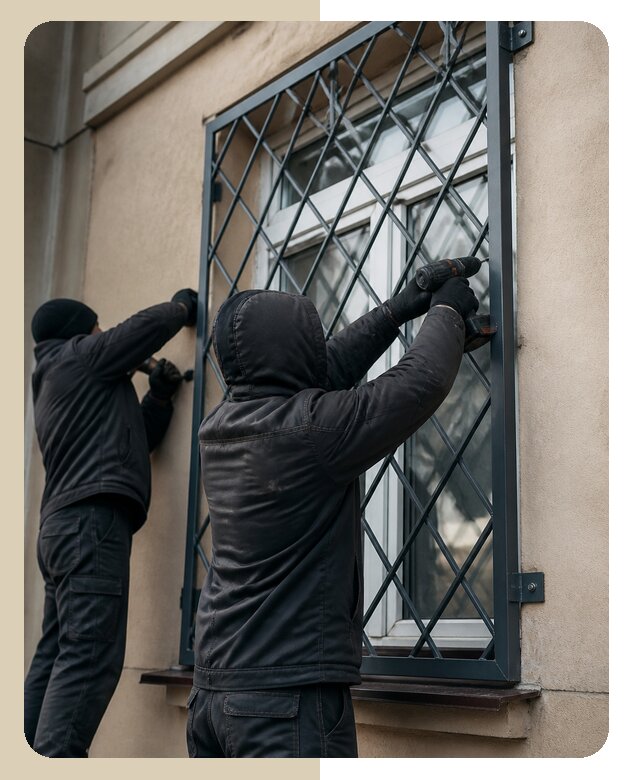 Установка антивандальных решеток на окна в Чусовой